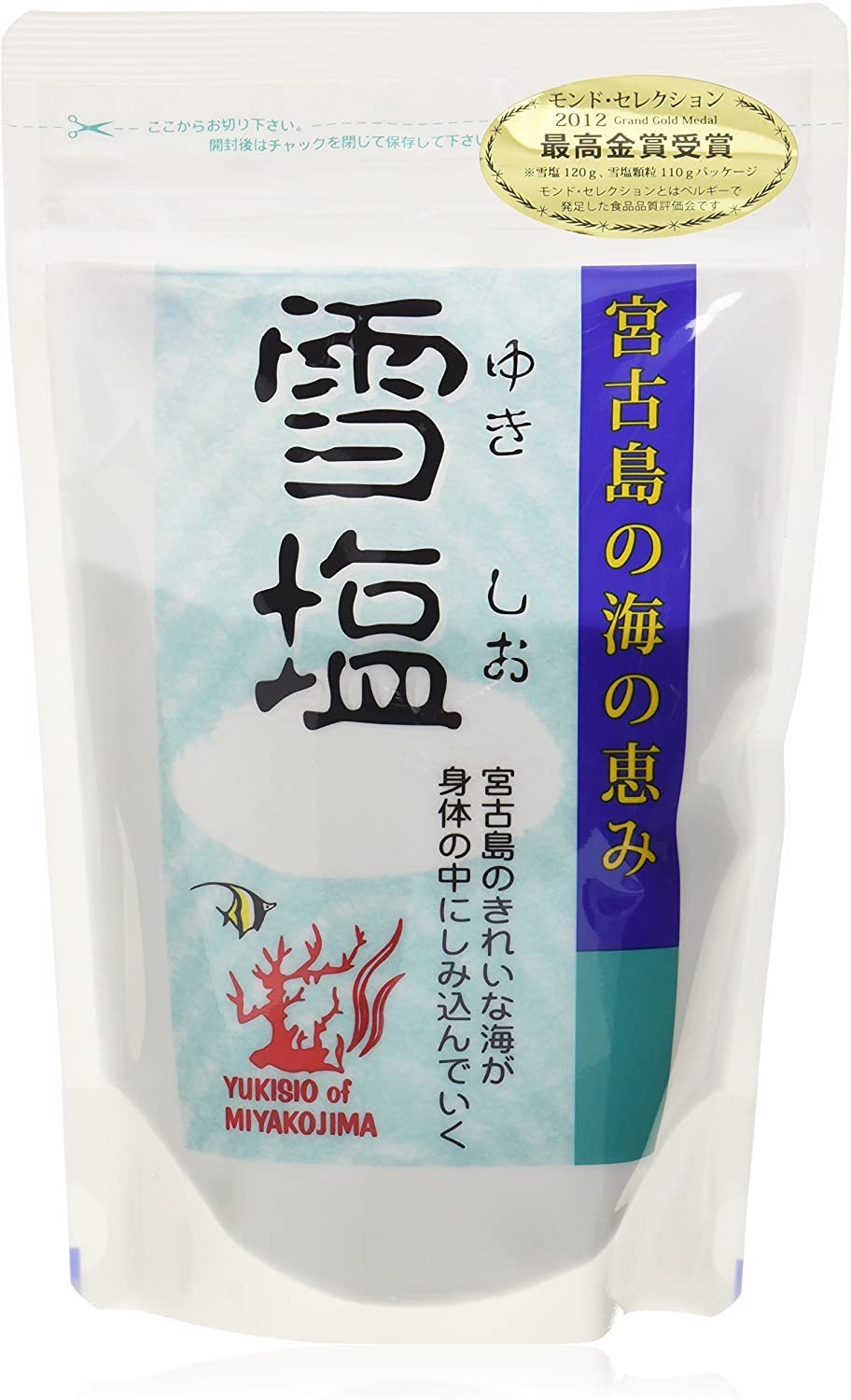 Amazon.co.jp: パラダイスプラン 雪塩 宮古島の海の恵み 120g×8袋